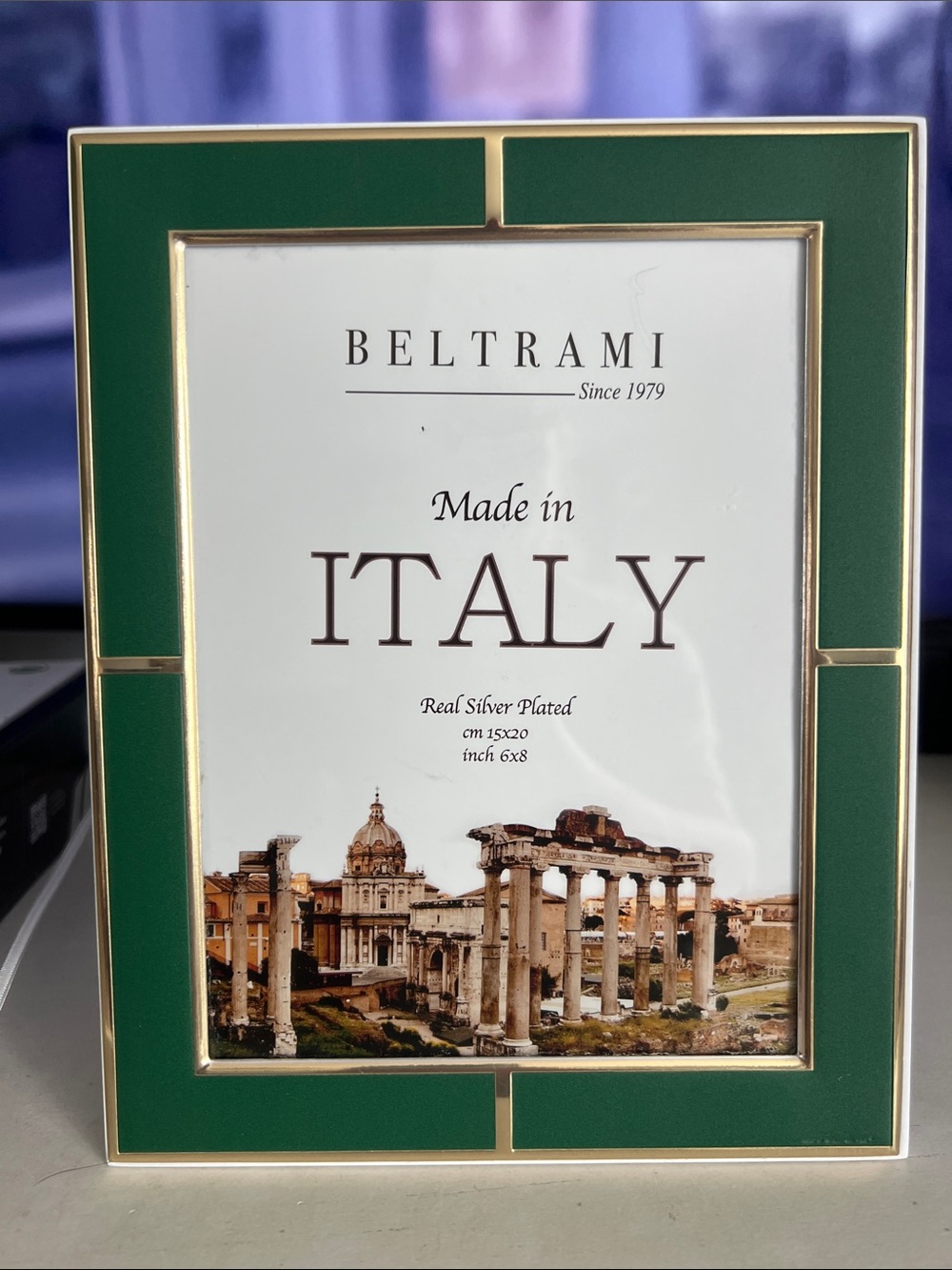 Beltrami Green & Gold Picture Frame - Made in Italy